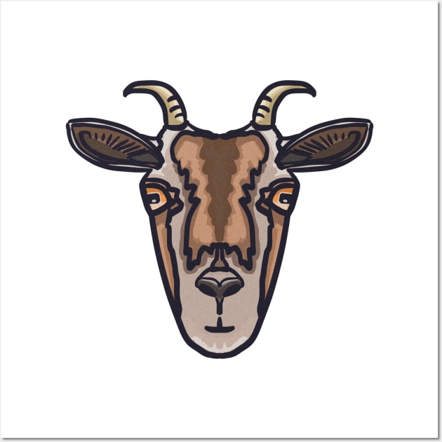 Goat Face Wall Art by Nigh-designs